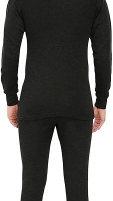 Lux Cottswool Men’s R-Neck Thermal Top and Lower Set