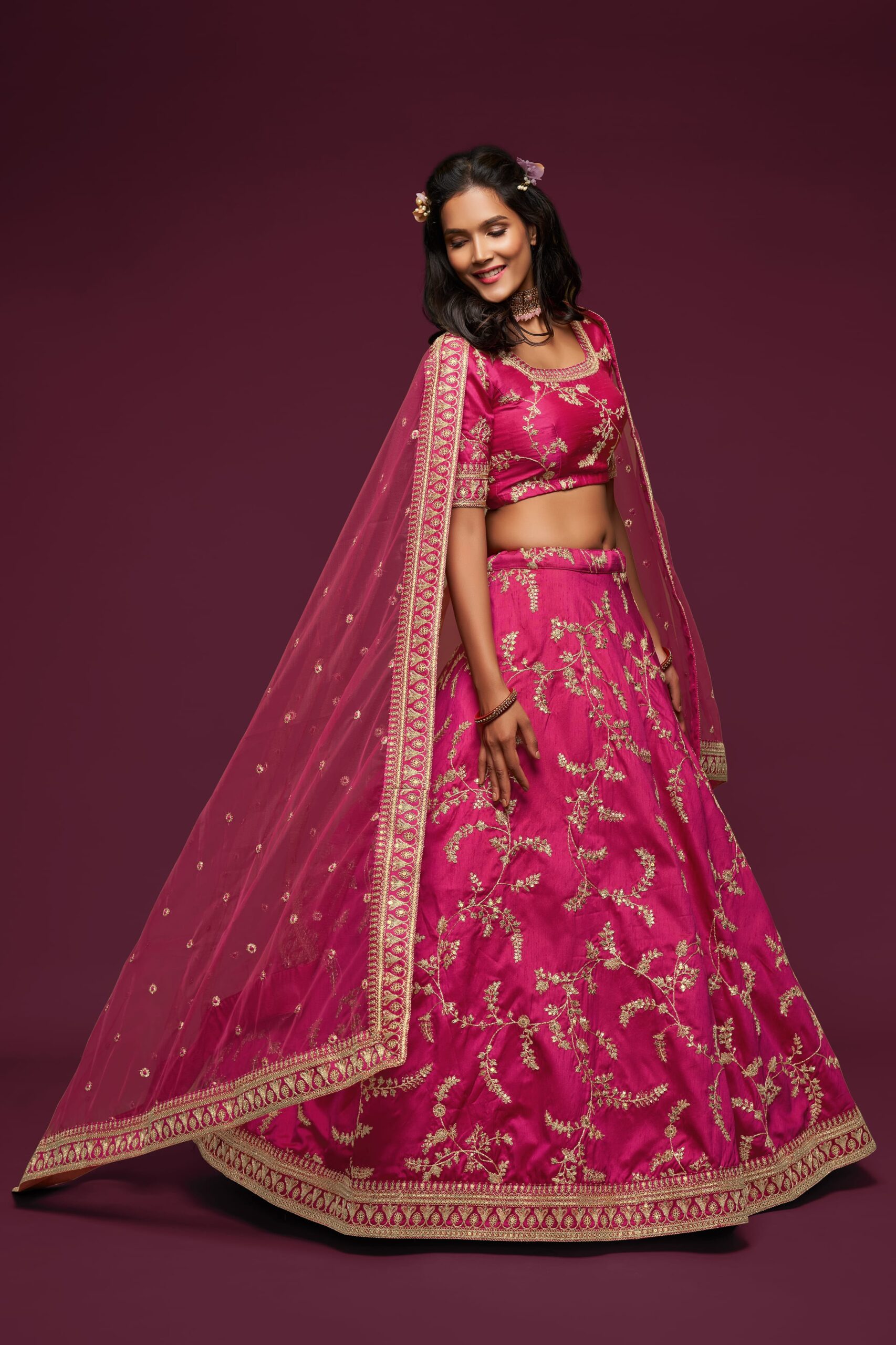 HEAVY WEDDING LEHENGA our creations highlighted our creations highlighted - Image 4