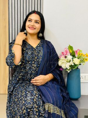 *Anarkali Angrakha Style Suit* 😍💞