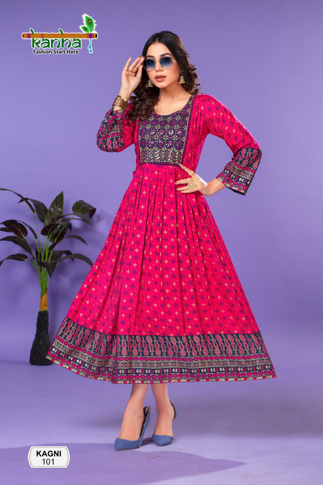 "**Kagni Kanha Anarkali Kurtis** - Image 2
